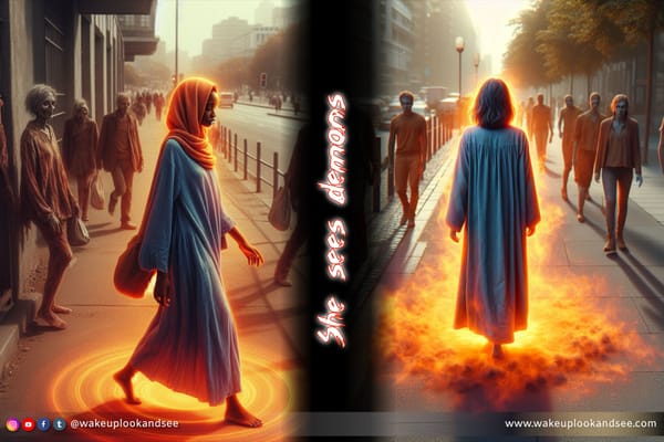 She sees demons all around